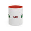 Christmas Cat Mama Accent Coffee Mug - 11oz & 15oz