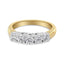 Anillo de Diamantes de Corte Redondo de 1.0 Cttw en Oro Amarillo de 18K - Talla 6