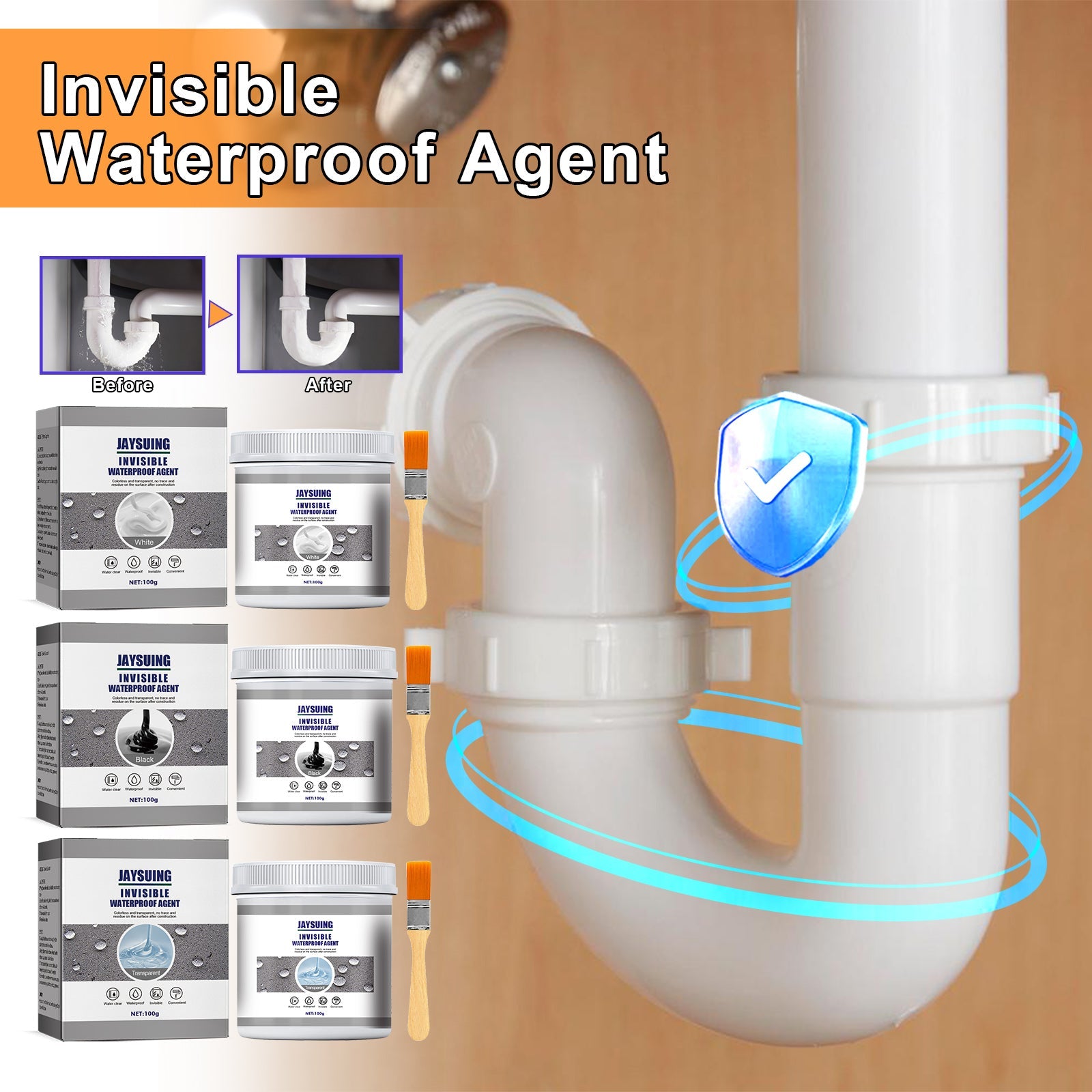 Waterproof Glue, Kitchen Door And Window Tile Water Pipe External Wall Waterproof, Leakproof And Free Smashing Brick Glue Coating - Korvel