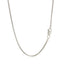 Chaîne en argent sterling 1,8 mm plaquée rhodium