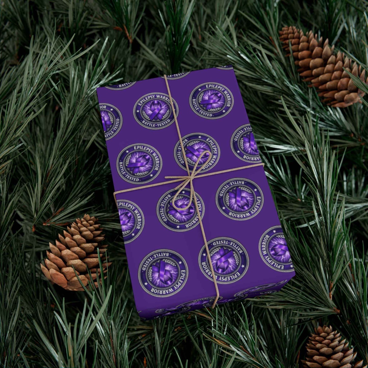 Epilepsy Warrior Gift Wrap - Purple Awareness Paper