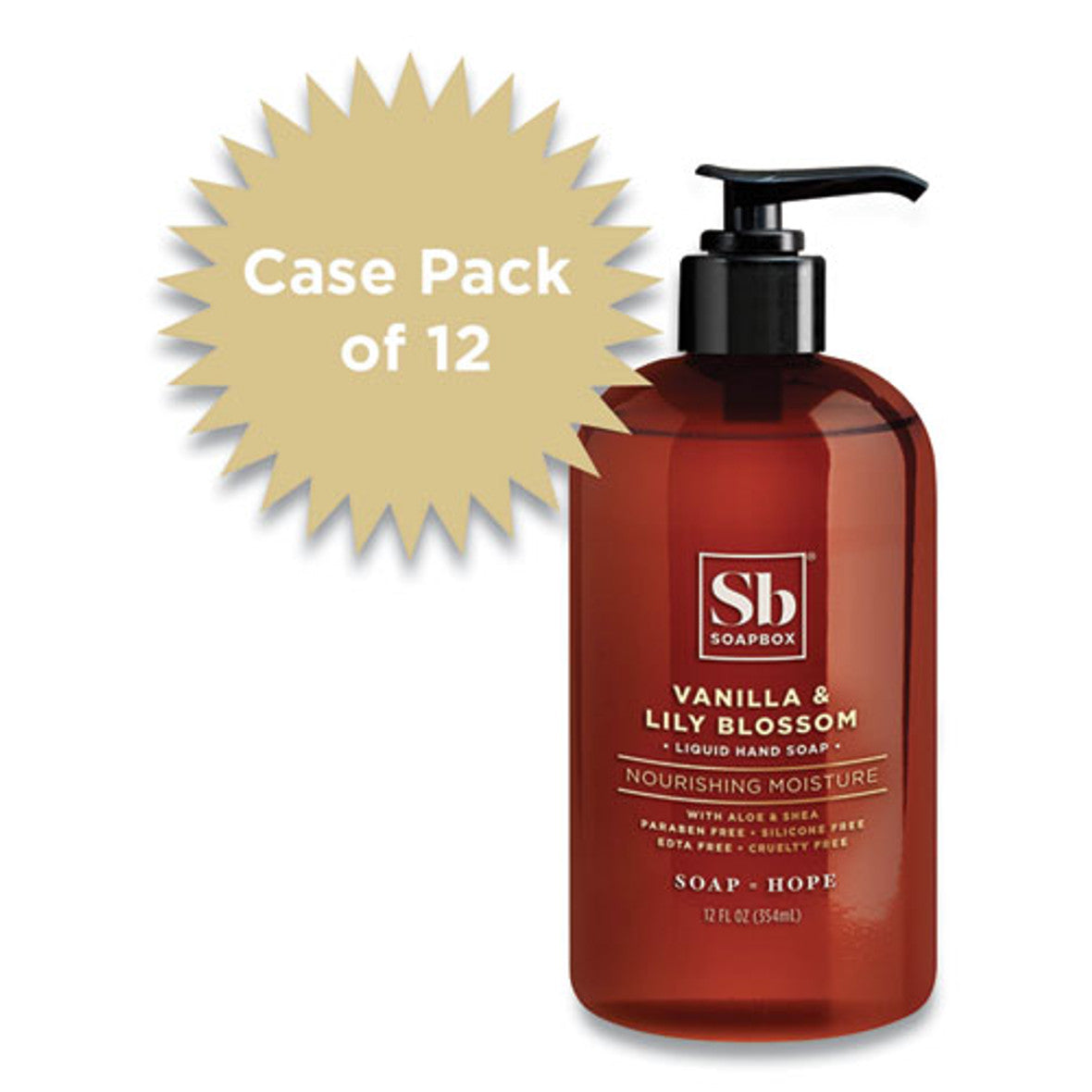 Soapbox Liquid Vanilla & Lily Blossom Hand Soap - 12 Fl Oz