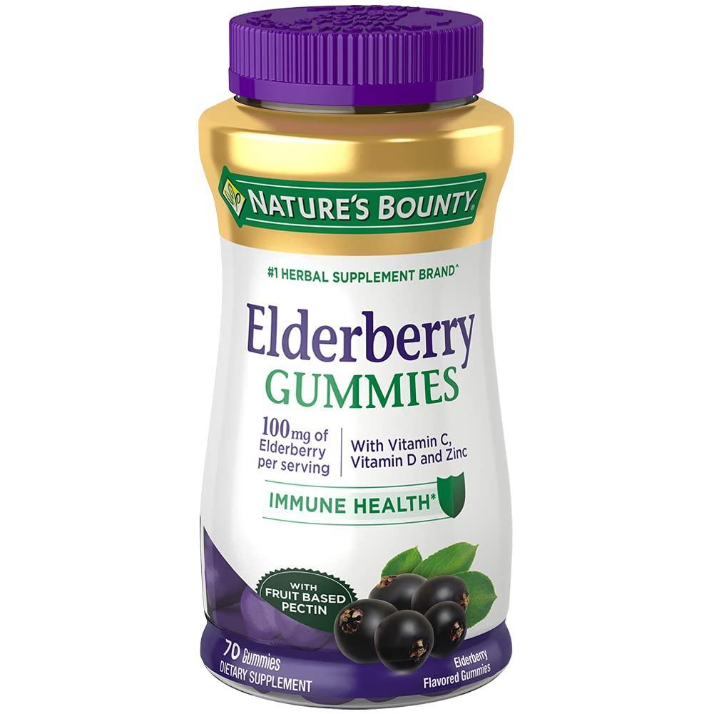 Nature's Bounty Elderberry Gummies - 70 Count