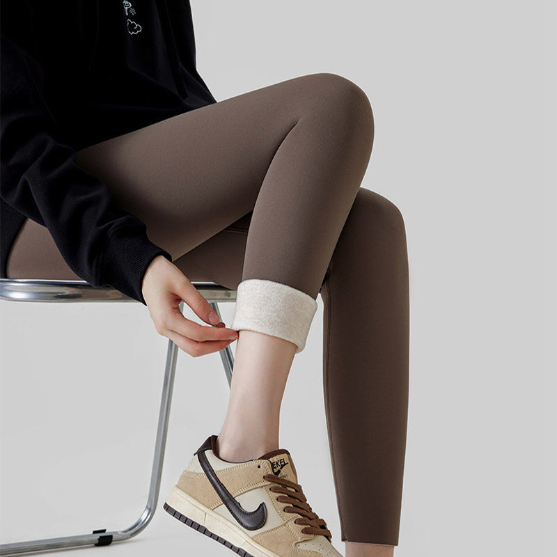 Leggings de Cachemira de Cintura Alta para Mujeres - Elegantes y Cálidos