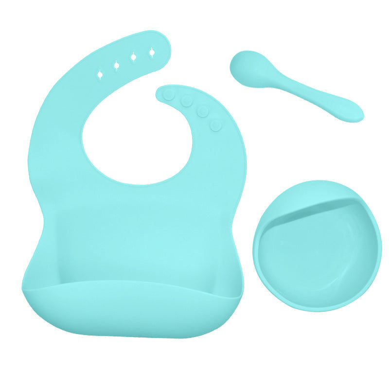Premium Silicone Baby Feeding Set - 3-Piece Tableware