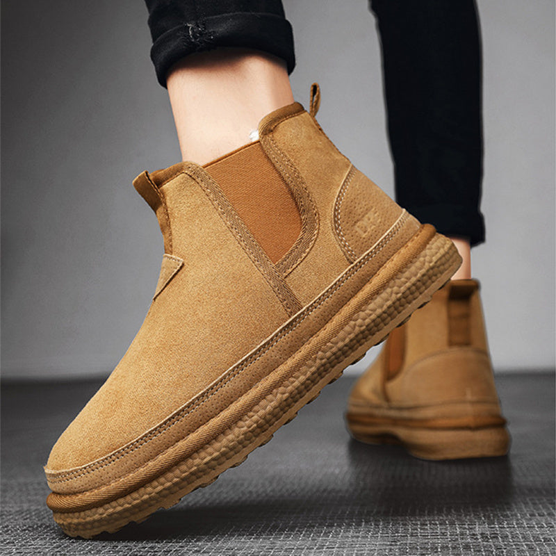 Botas de Nieve de Forro de Invierno para Hombre - Calzado Casual de Tobillo