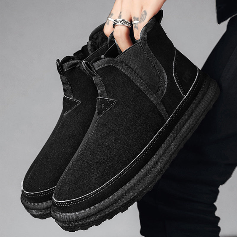Botas de Nieve de Forro de Invierno para Hombre - Calzado Casual de Tobillo
