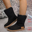 Botas de Nieve de Invierno para Mujer - Cálidas, Antideslizantes, Diseño a Media Pantorrilla