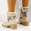 Botas de Nieve Bordadas con Flores de Estilo Étnico para Mujeres