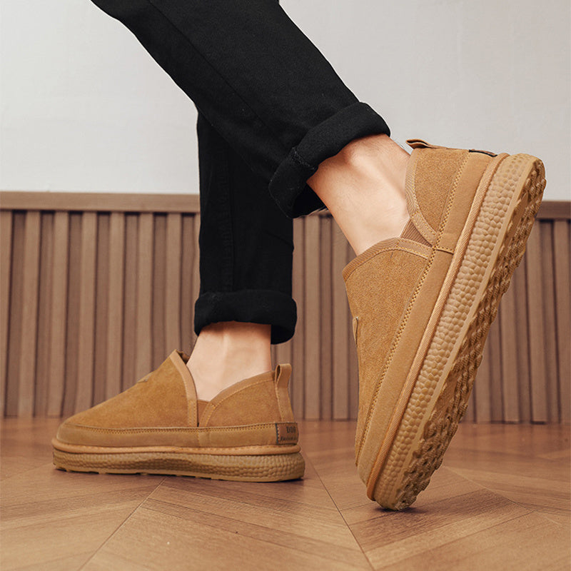 Botas de Nieve de Forro de V-Corte para Hombre - Elegantes y Cómodas