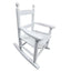 Silla mecedora blanca para niños - Uso interior y exterior