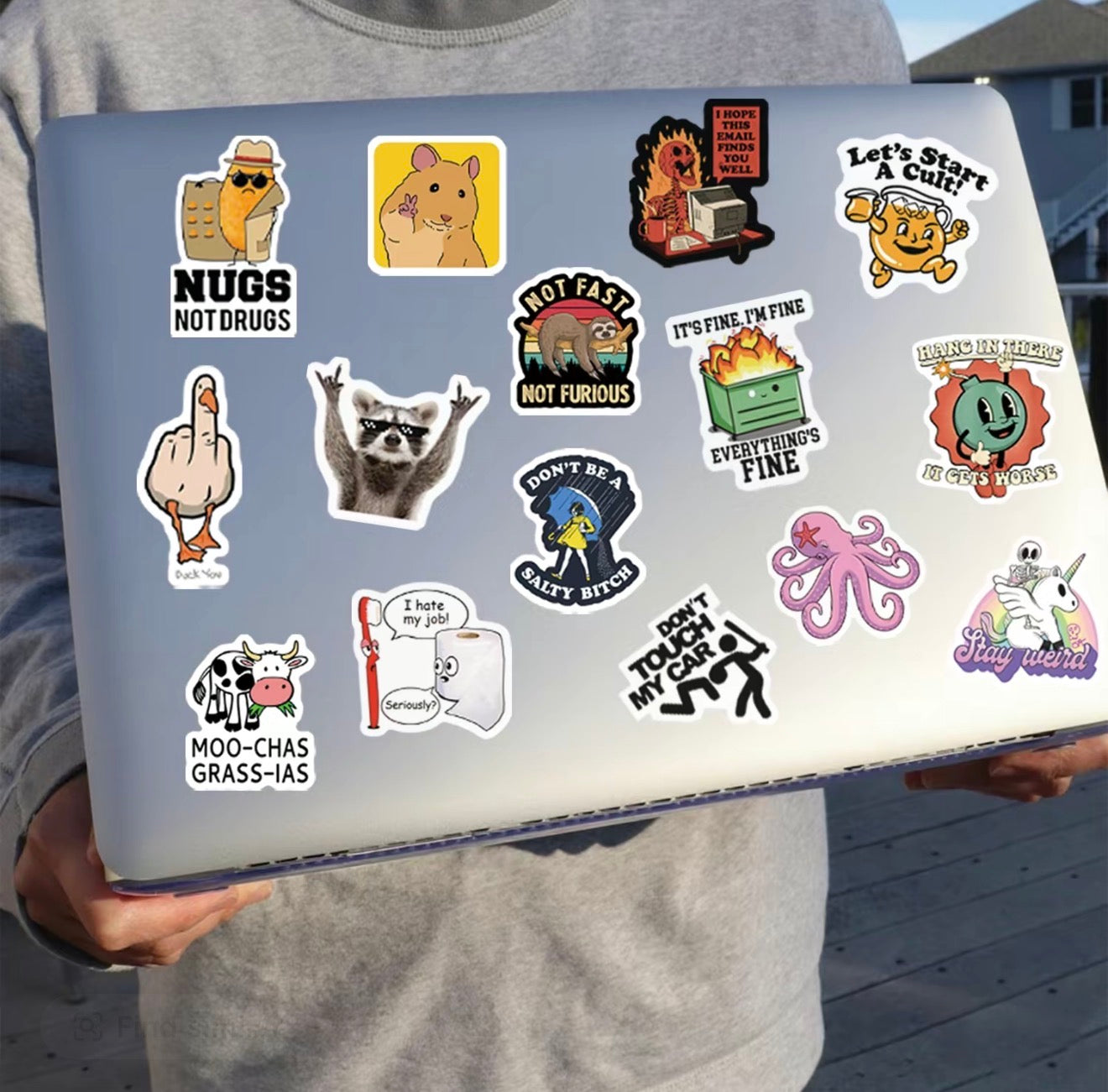 Paquete SnarkyStick de 130 PCS - Stickers de Humor Audaz