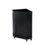 Black Bathroom Cabinet Triangle Corner Storage Cabinet with Adjustable Shelf Modern Style MDF Board - Korvel