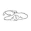 Bracelet ajustable en argent sterling .925 avec accent en diamant