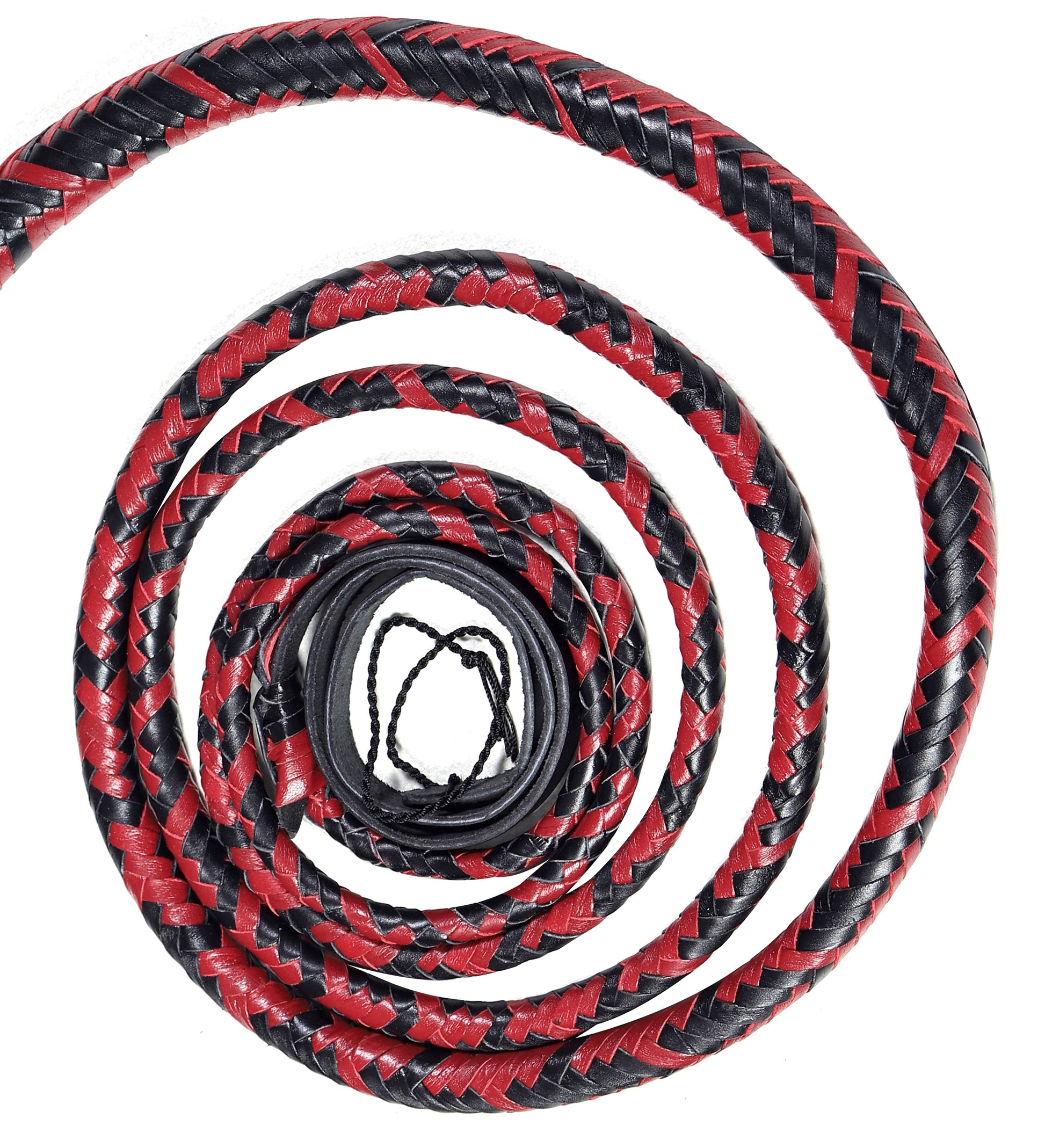 Premium Black & Red Leather Bull Whip – KBS Knives Store (4ft to 16ft) - Korvel
