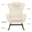 Rocking Chair - with rubber leg and cashmere fabric suitable for living room and bedroom - Korvel