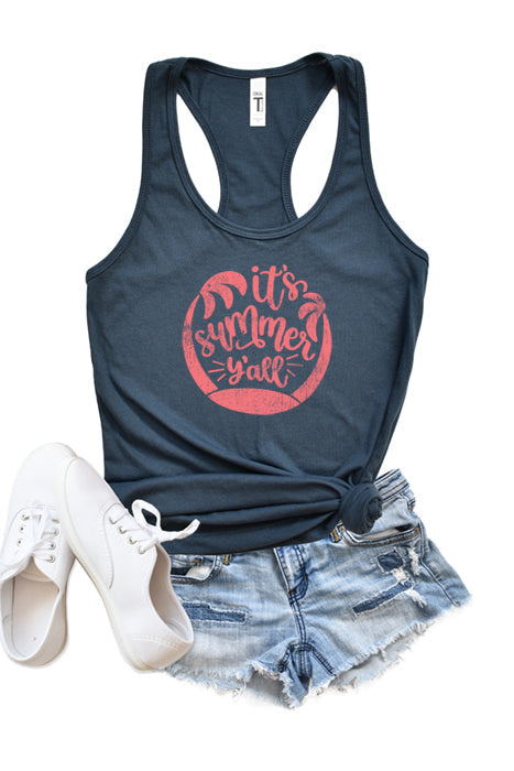 It's Summer Y'all Racerback Tank Top