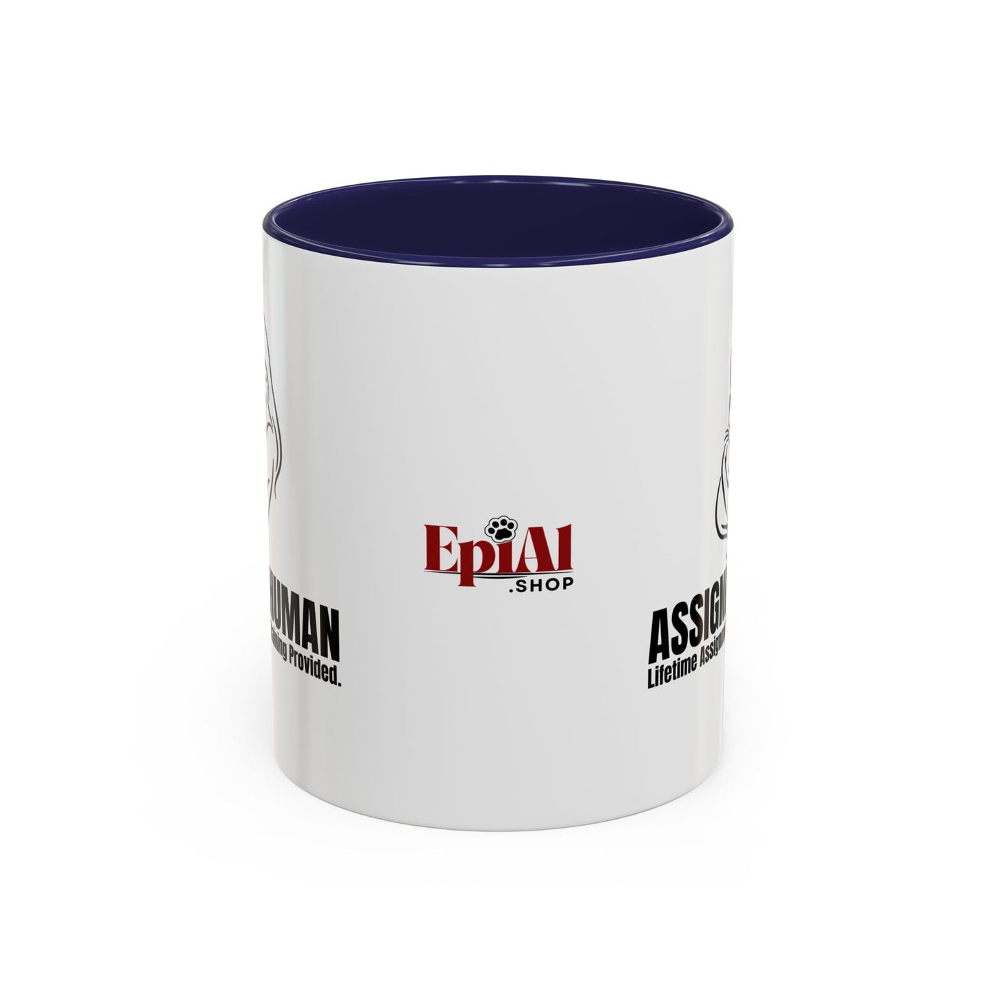 Assigned Human Mug – Cat Coffee Cup