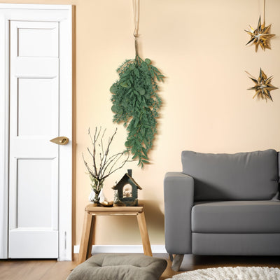 32.5" LEAVES TEARDROP WREATH - Korvel