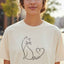 Purr Line Art Cat Unisex T-Shirt