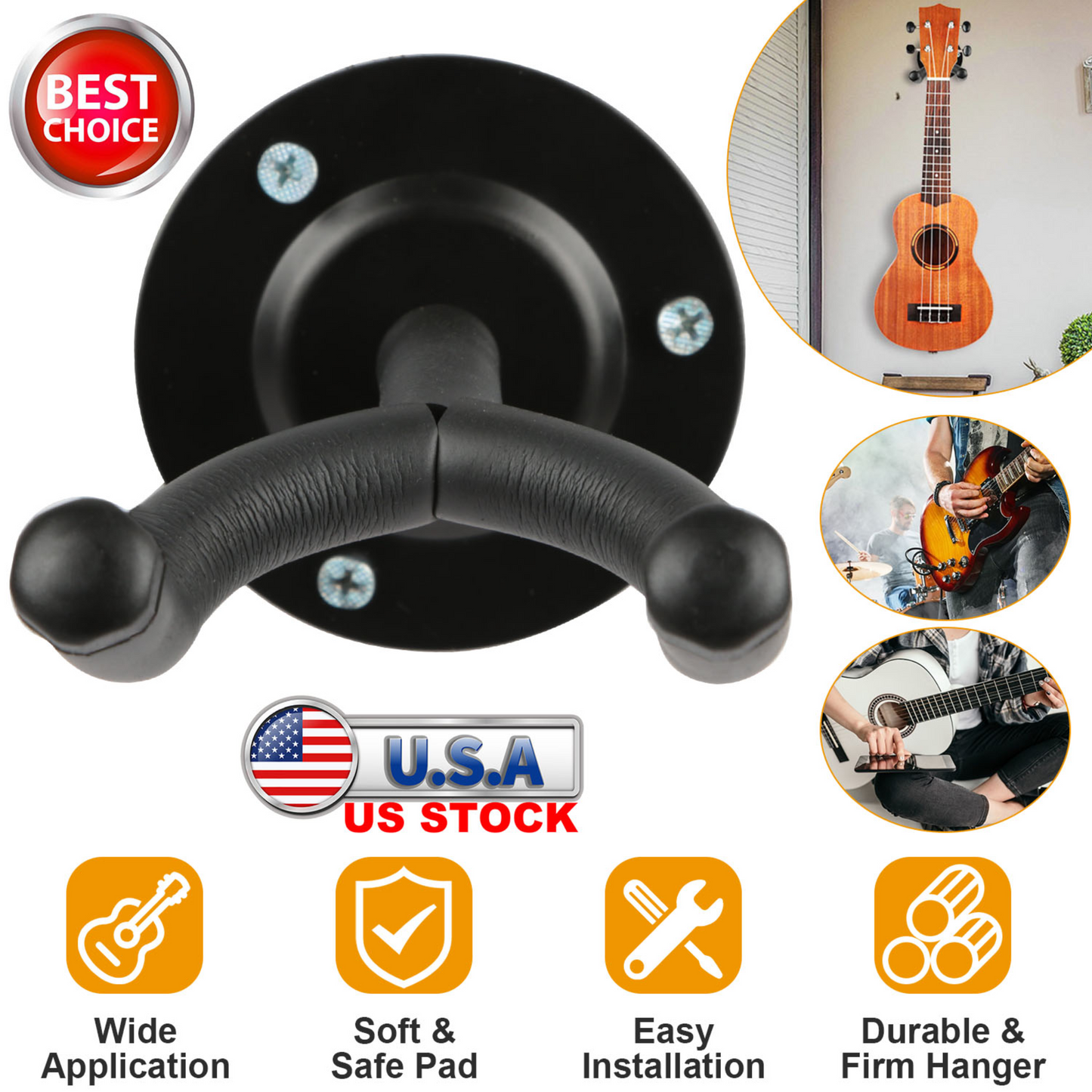Support de guitare mural GBruno