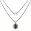 Pendentif en Quartz Fumé et Citrine de 6,40 Carats en Argent Sterling