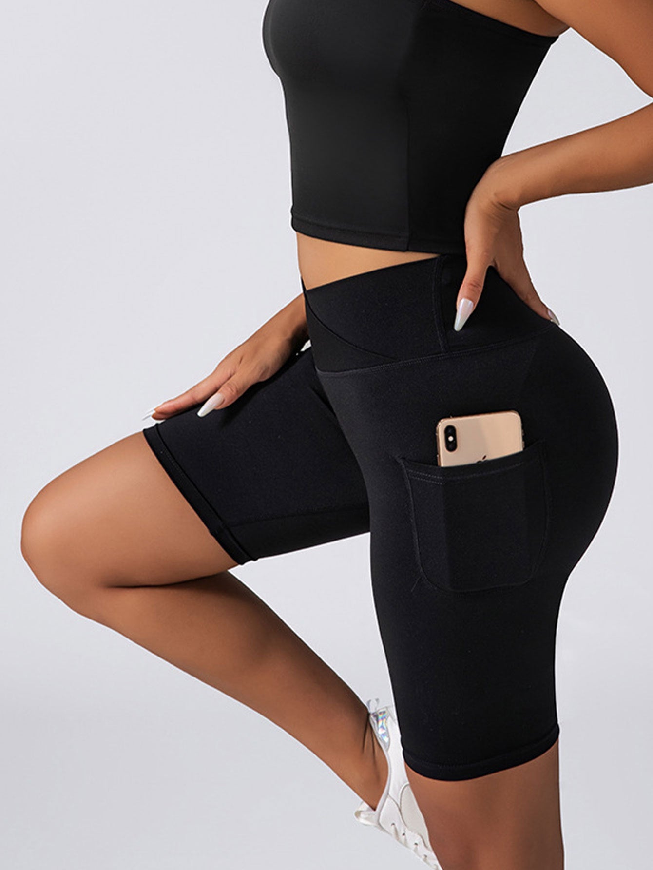 Shorts de vélo sans couture CurveFit avec contrôle du ventre