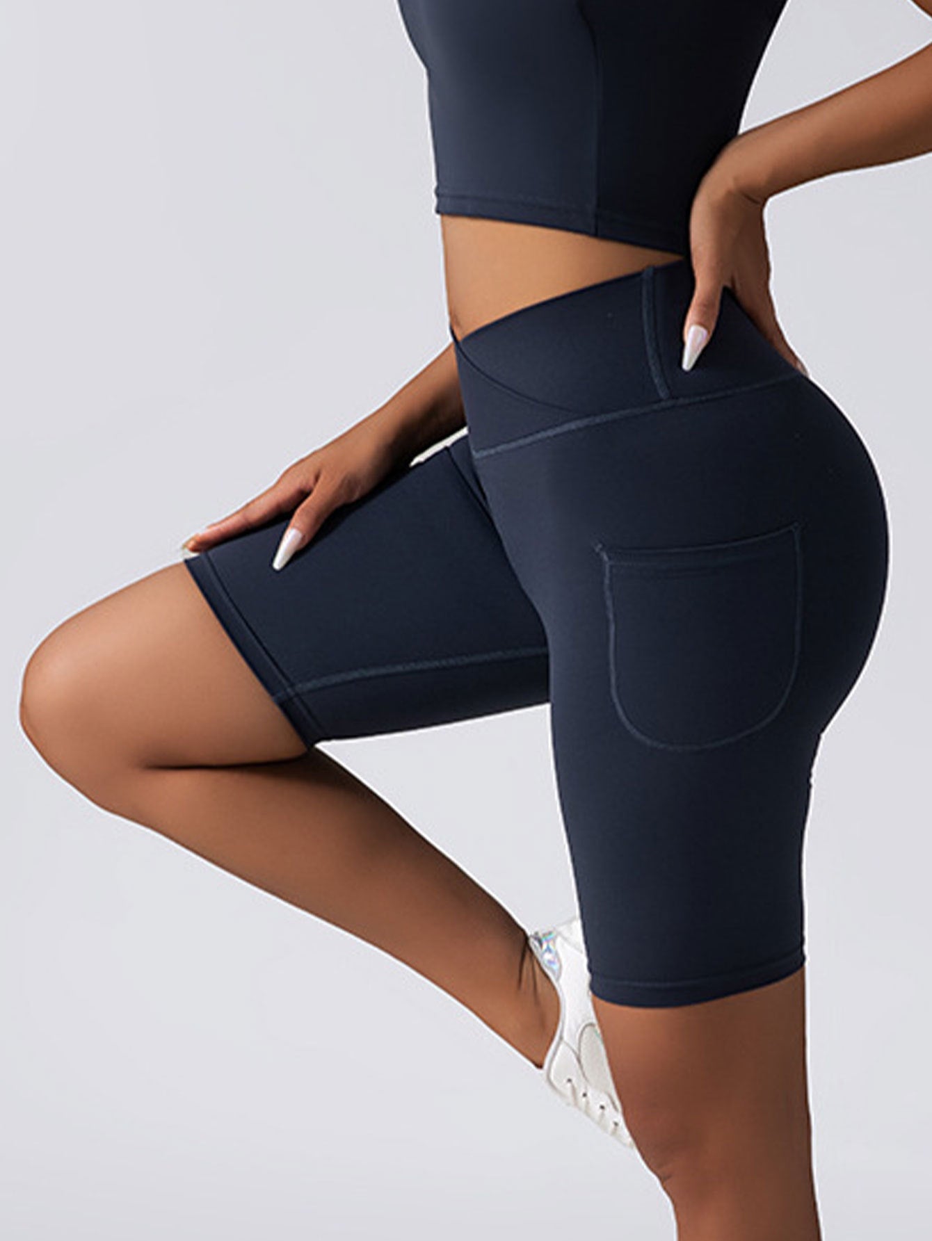 Shorts de vélo sans couture CurveFit avec contrôle du ventre