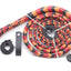 KBS Knives Store Professional Bullwhip – Handcrafted Leather Whip (4ft–16ft, Red, Black & Orange) - Korvel
