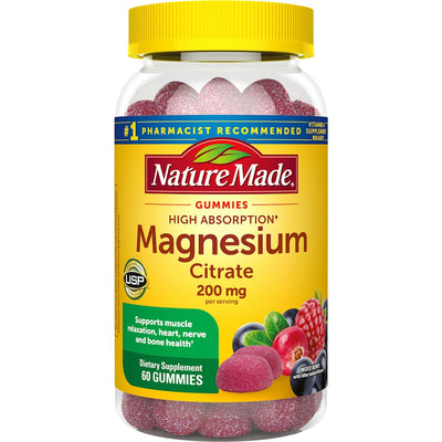Gomitas de Citrato de Magnesio de Alta Absorción Nature Made, 60 Conteo