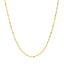 Cadena de cuentas cortadas con diamante de oro amarillo de 14k - 1.0mm