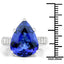 Anillo de 11.40 quilates de tanzanita genuina y diamantes blancos en oro blanco de 18 quilates