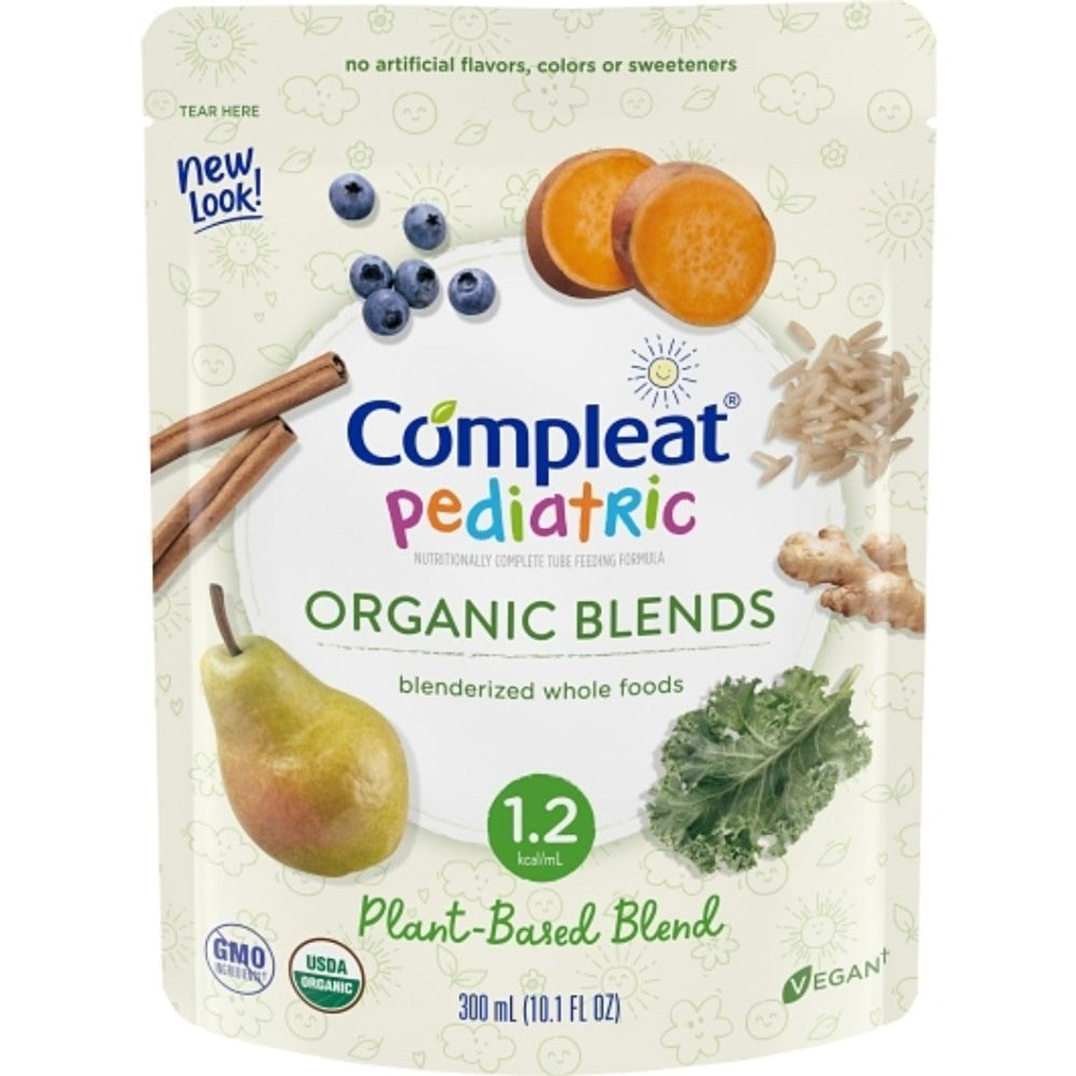 Compleat Nestle Mélanges Organiques Protéines Végétales Pédiatriques, Poche de 10 oz