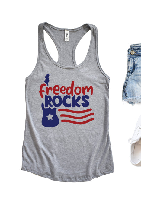 Freedom Rocks Racerback Tank Top - Korvel