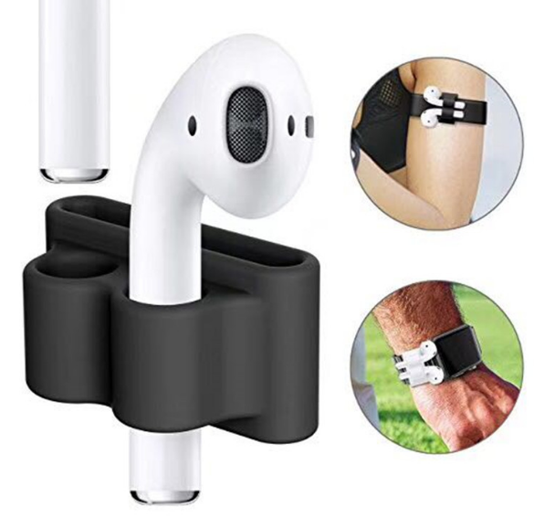 Portable Anti Lost Silicone Holder For AirPods Sports Wireless Earphone Fixed Case For Apple Air Pods Watch Band Holder - Korvel