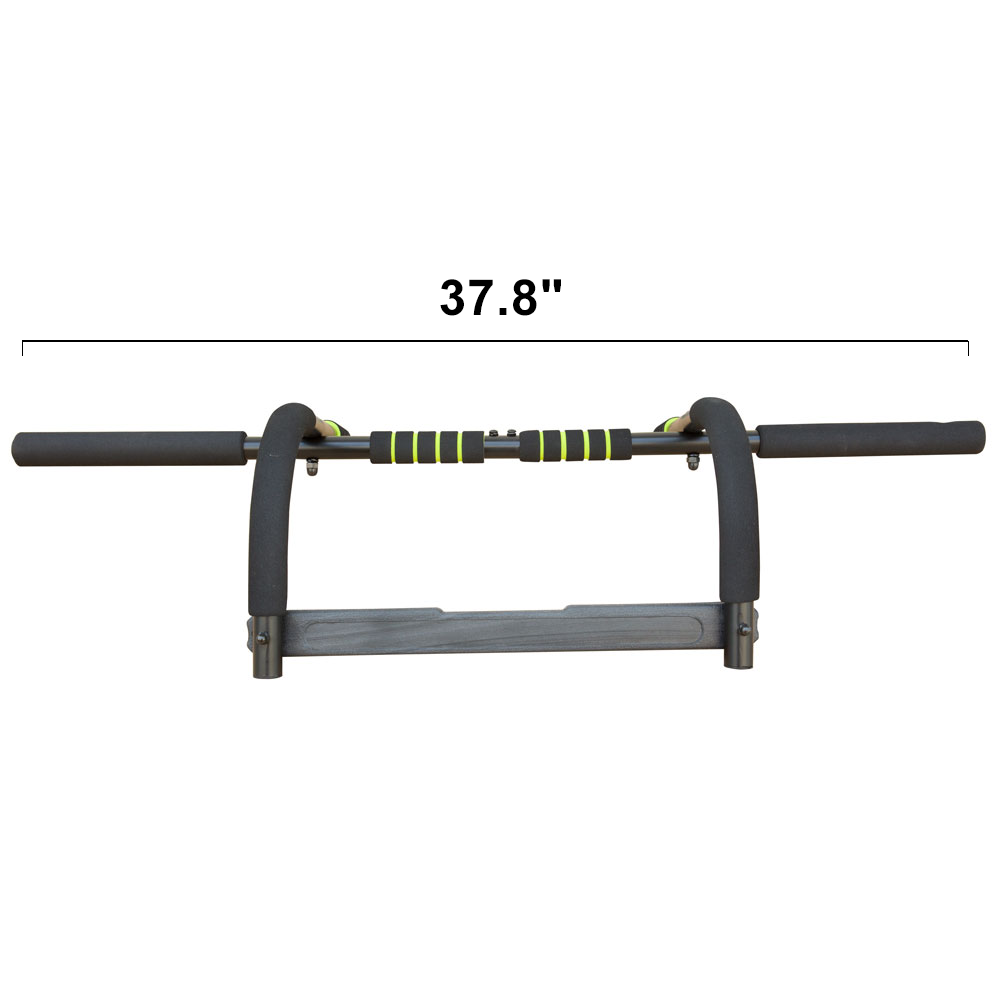 Wall Mounted Pull Up Bar Exercise Chin Bar Portable Dip Bars for Indoors Home Gym - Korvel