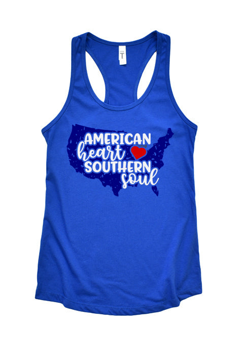 Southern Soul Racerback Tank - American Heart 1881 - Korvel
