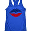 American Flag Lips Racerback Tank Top