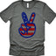 American Flag Peace Sign T-Shirt