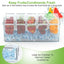 Ice Chilled Condiment Caddy Serving Tray with Removable Containers