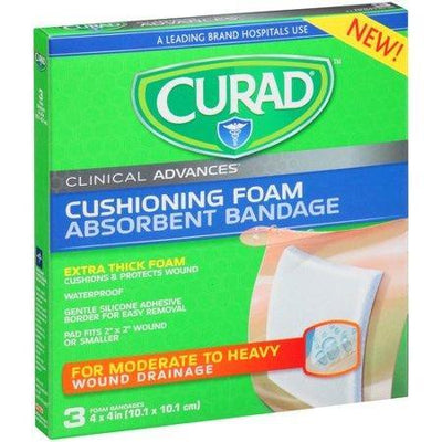 Bandage absorbant en mousse rembourrée Curad