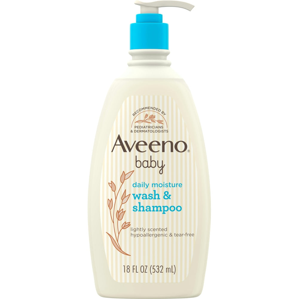 Aveeno Baby Daily Moisture Gel Douche Doux & Shampooing – 18 fl. oz.