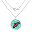 29.50 Carat Genuine Emerald Sterling Silver Pendant