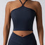 Premium Crop Top Sports Bra with Built-In Pads for Women