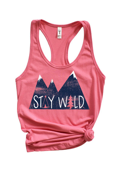 Stay Wild Racerback Tank Top - Korvel