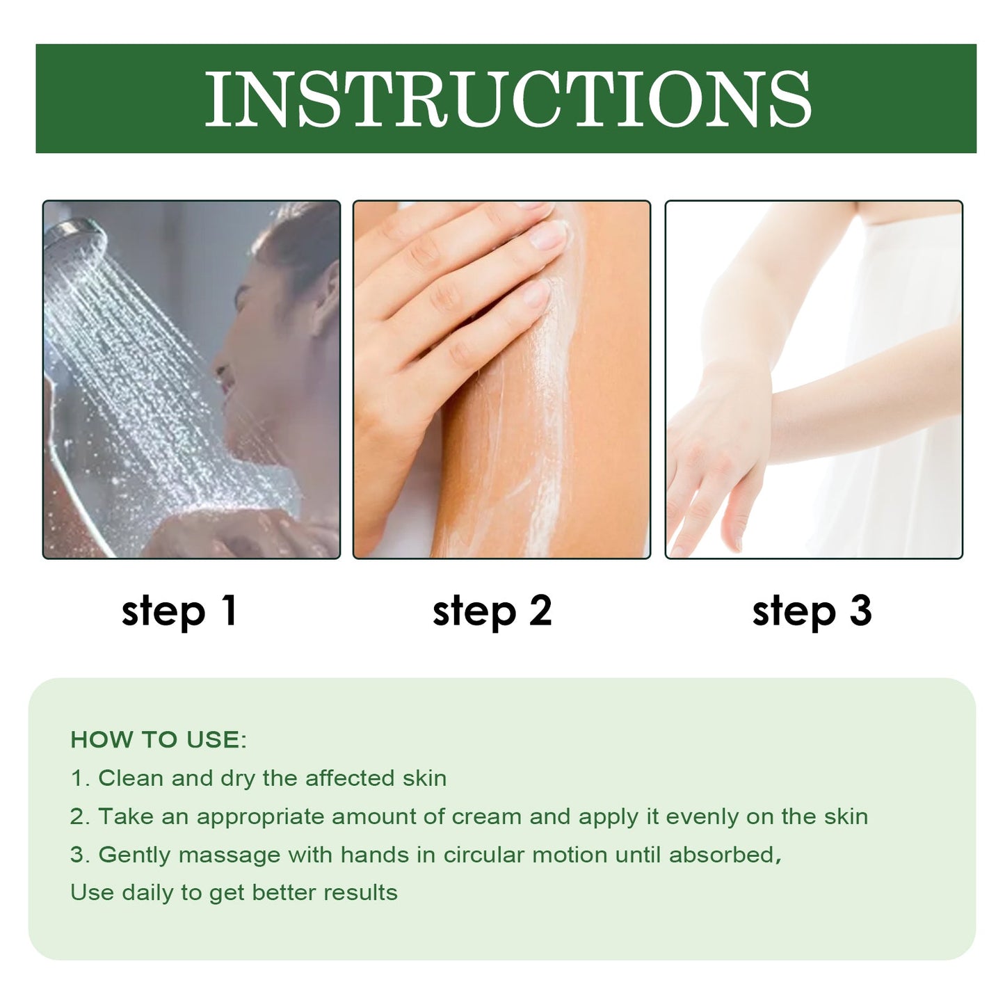 Psoriasis Cream, Relieve Itchy Skin Of Hands And Feet Skin Moss Body Skin Care Cream - Korvel