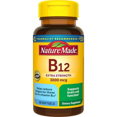 Nature Made Extra Strength Vitamin B12 3000 Mcg Softgels - 60ct