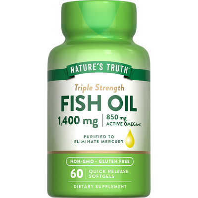 Nature's Truth Triple Strength Fish Oil 1360 Mg Capsules