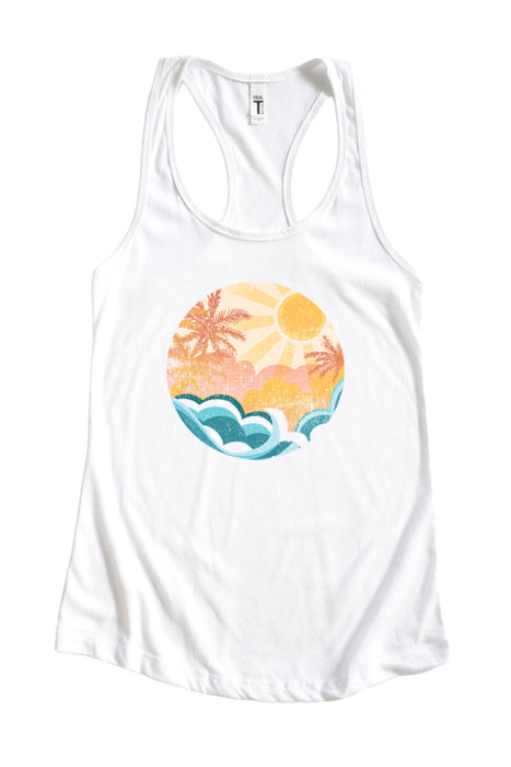 Sunshine Scene Racerback Tank Top