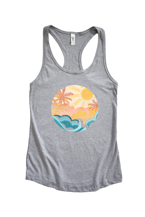 Sunshine Scene Racerback Tank Top